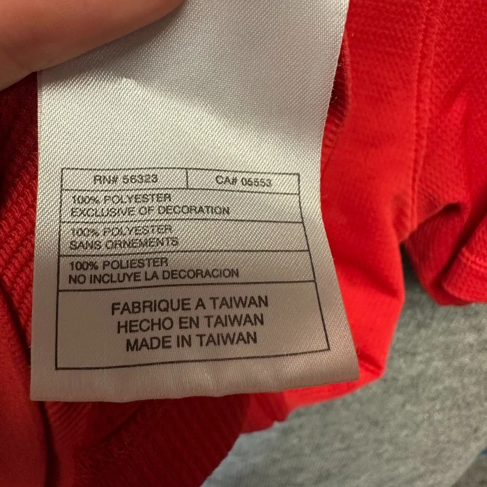 Nike Golf Sphere Dry Shirt Mens XXL Red Short Sleeve Textured Performance Tee